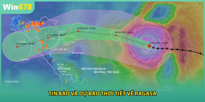 Tin bão và dự báo thời tiết về ragasa
